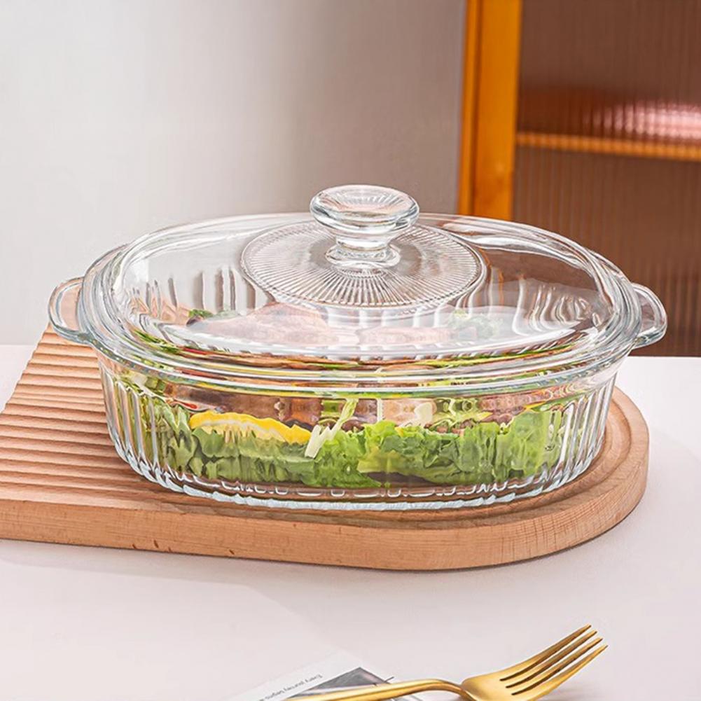 Meal Prep Glass Containers Oven Safe - Assadeira de Vidro Resistente ao Calor