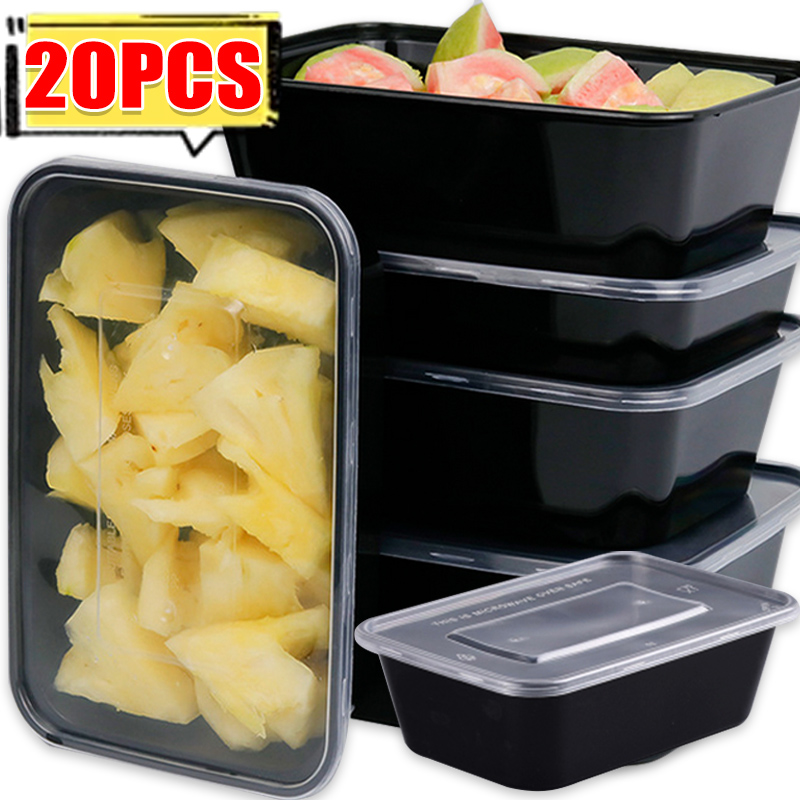 Meal Prep Lunch - Recipientes para armazenamento de alimentos 10/20x