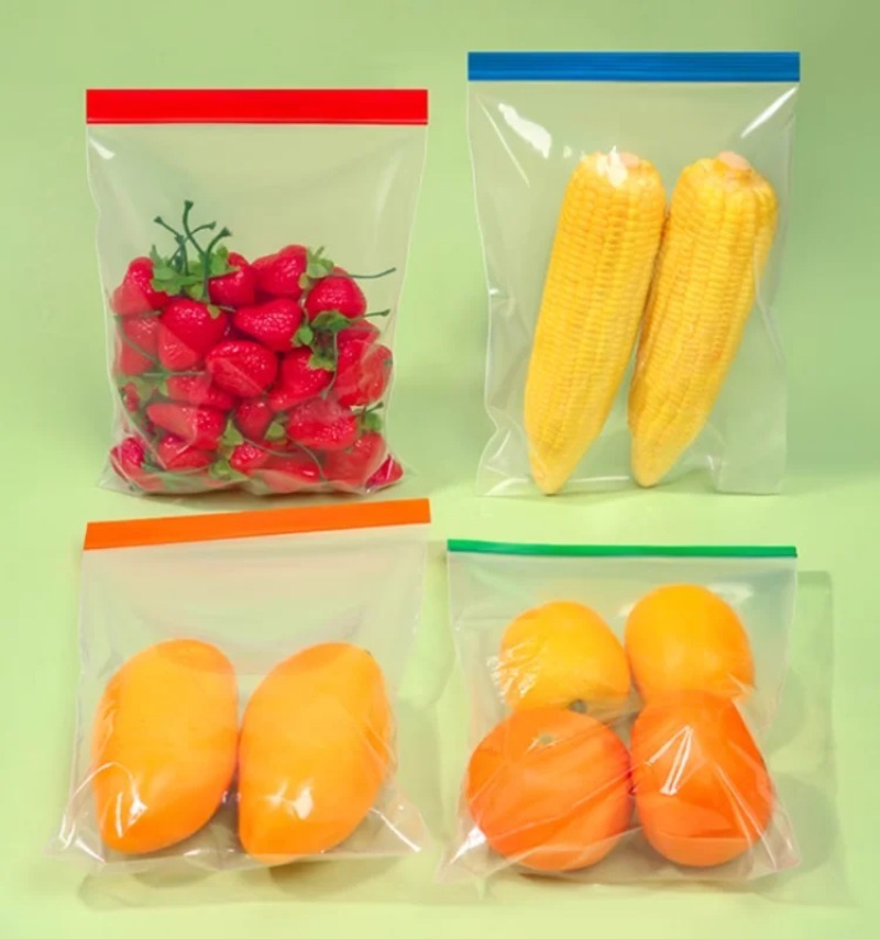 Meal Prep Day - Sacos de Armazenamento Transparentes Coloridos de