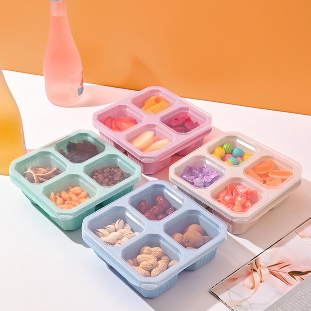 Meal Prep Easy - Caixa de Lanches com 4 Compartimentos,