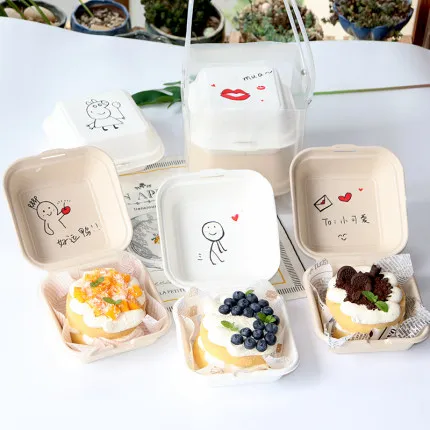 Meal Prep Day - 50 pçs eco-friendly descartável bento caixa