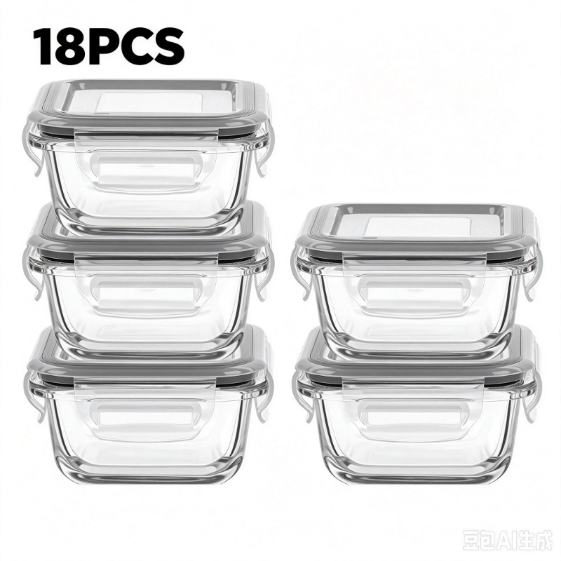 Meal Prep Glass Containers Oven Safe - Conjunto de recipientes de vidro para