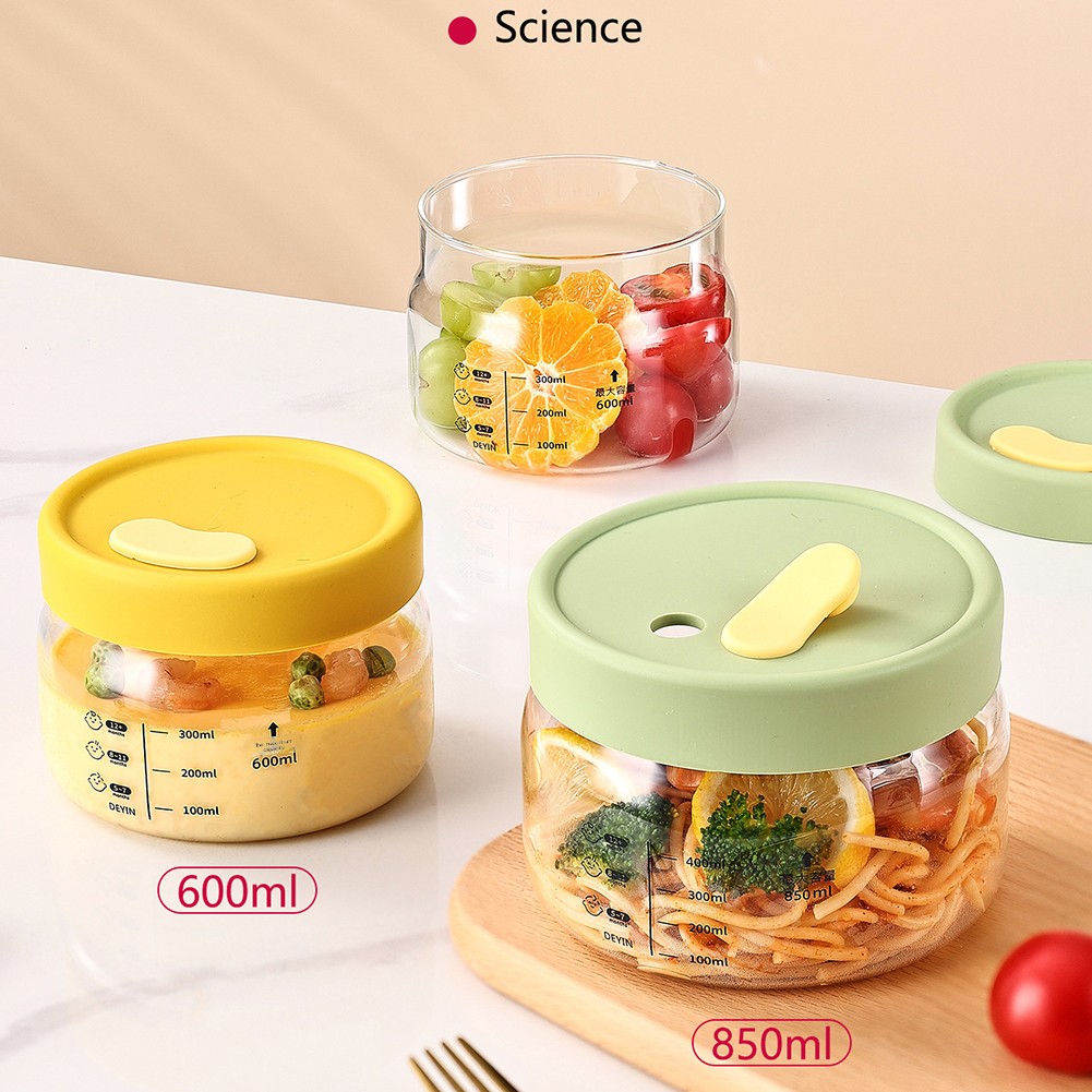 Meal Prep Glass Containers Oven Safe - Recipiente de vidro para armazenamento de