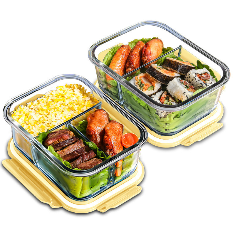 Meal Prep Glass Containers Oven Safe - Caixa de Vidro para Conservação de