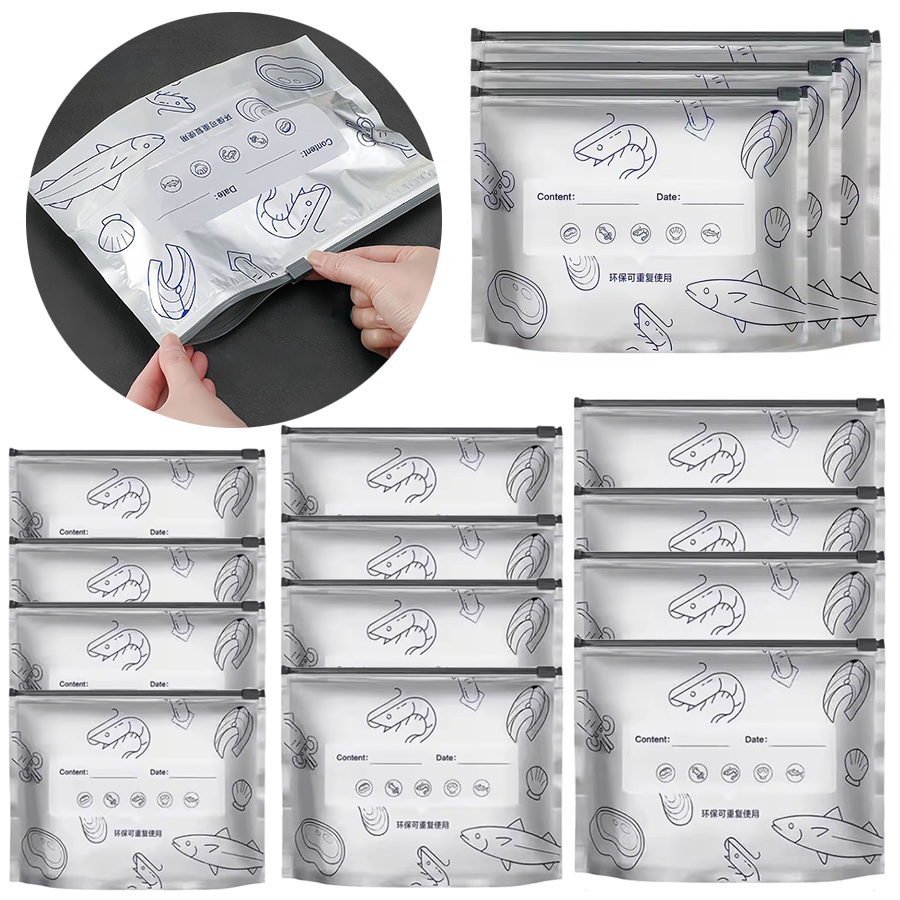 Meal Prep Ziplock - Pacote com 24-48 unidades de sacos
