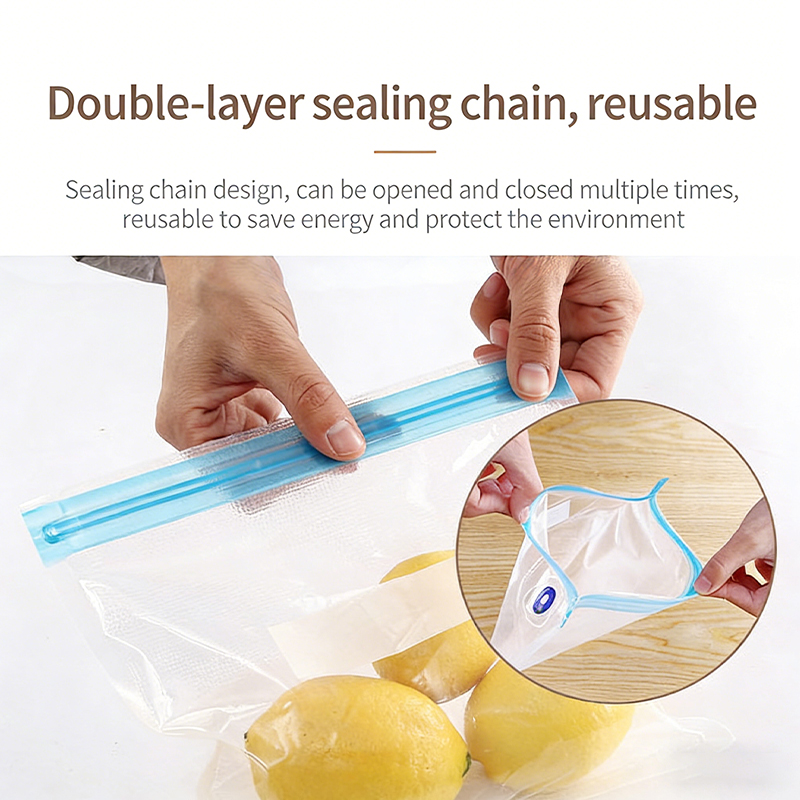 Sacos de Vácuo Reutilizáveis e - Meal Prep Ziplock avaliação e preço