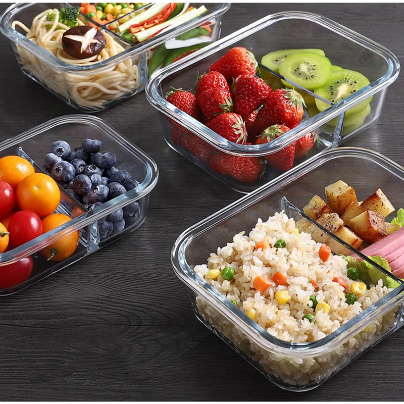 Lancheira de vidro selada, cai - Meal Prep Glass Containers Oven Safe avaliação e preço