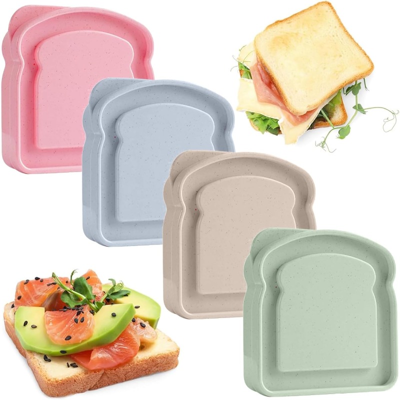 1/4 pçs recipiente de sanduích - Meal Prep Lunch Boxes avaliação e preço