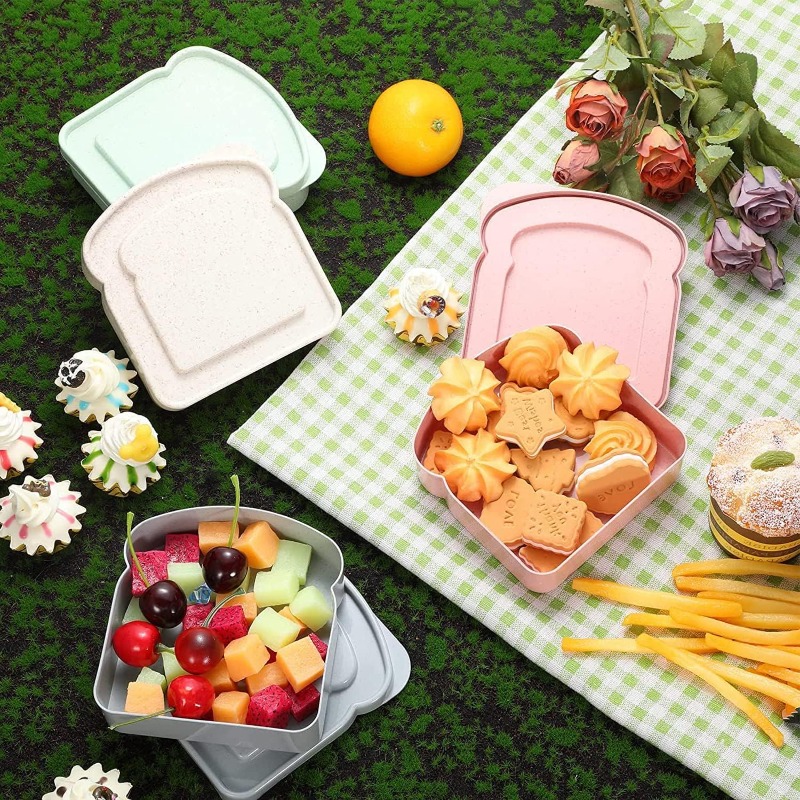 1/4 pçs recipiente de sanduích - Meal Prep Lunch Boxes avaliação e preço