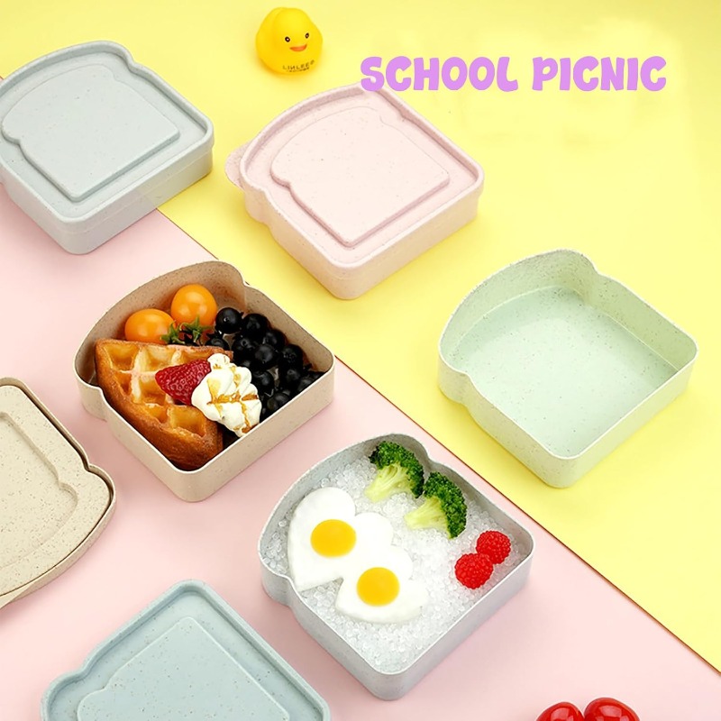 1/4 pçs recipiente de sanduích - Meal Prep Lunch Boxes avaliação e preço