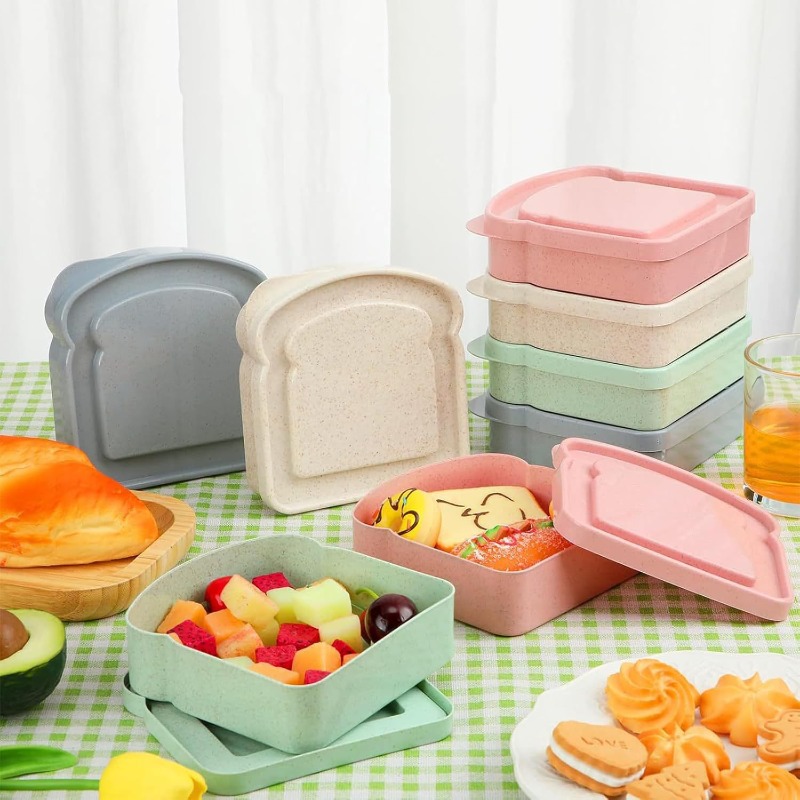 1/4 pçs recipiente de sanduích - Meal Prep Lunch Boxes avaliação e preço