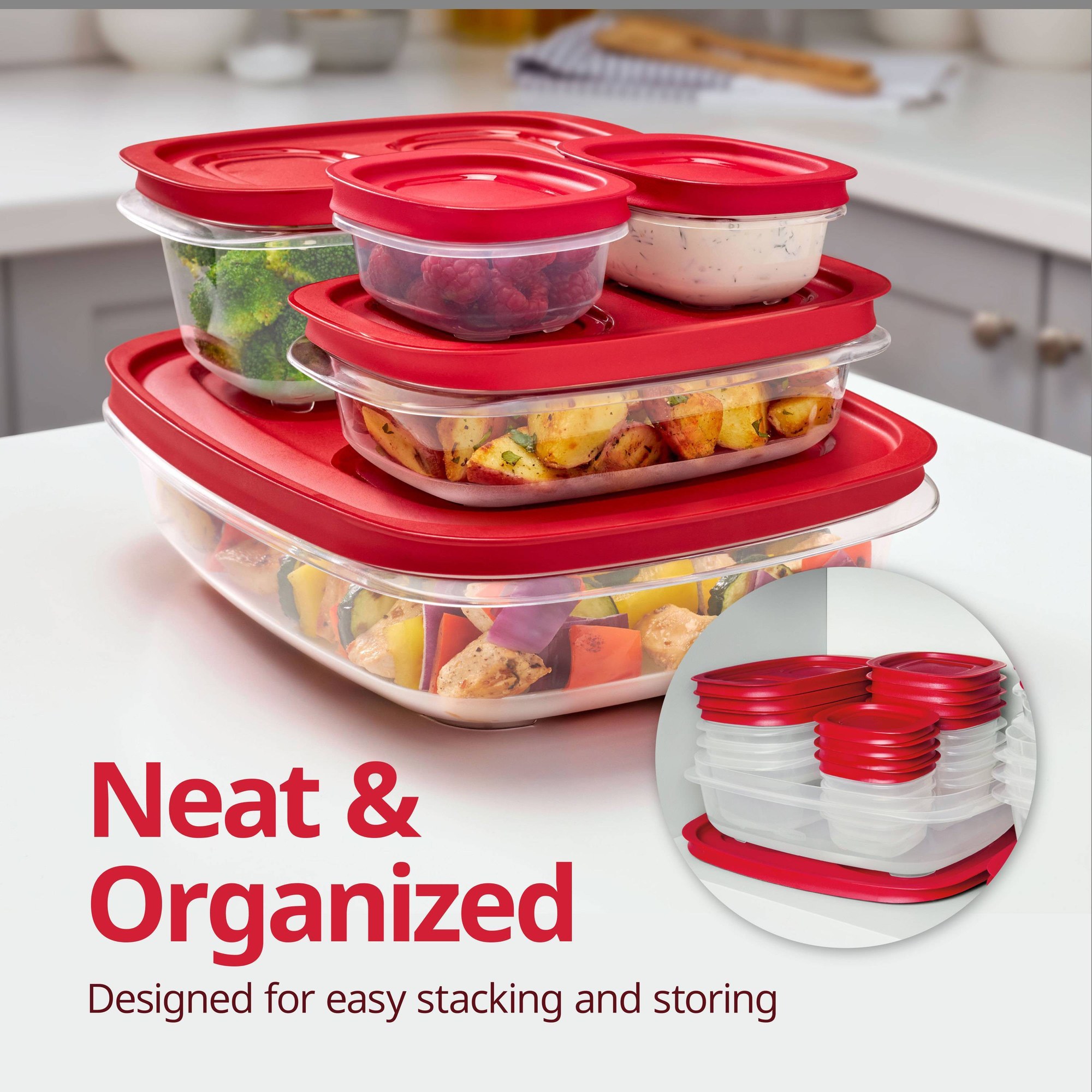 Recipiente Retangular Vermelho - Meal Prep Easy avaliação e preço
