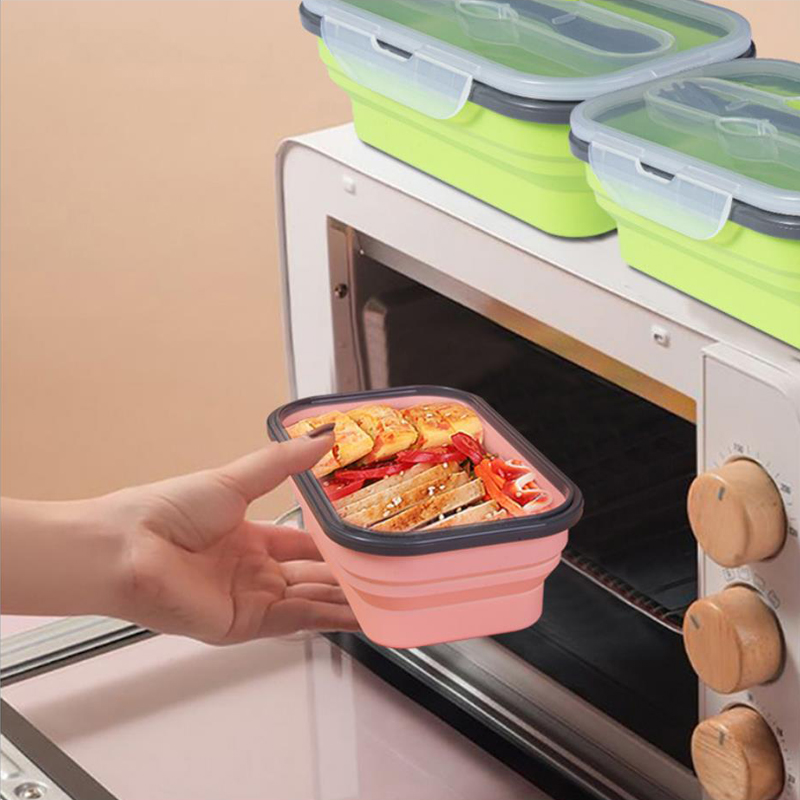 Caixa de comida dobrável portá - Meal Prep Lunch Boxes avaliação e preço
