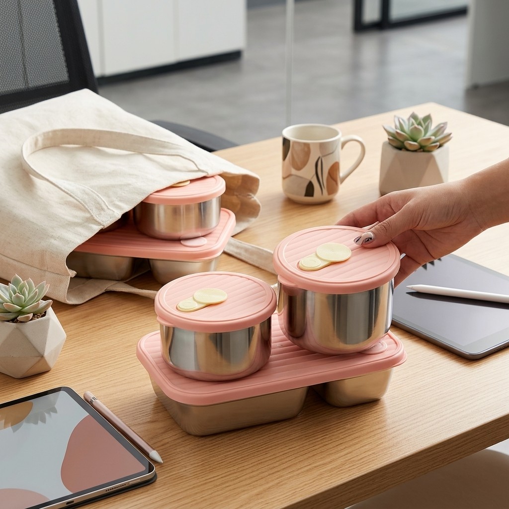 Conjunto de Marmitas de Aço In - Meal Prep Lunch Boxes avaliação e preço