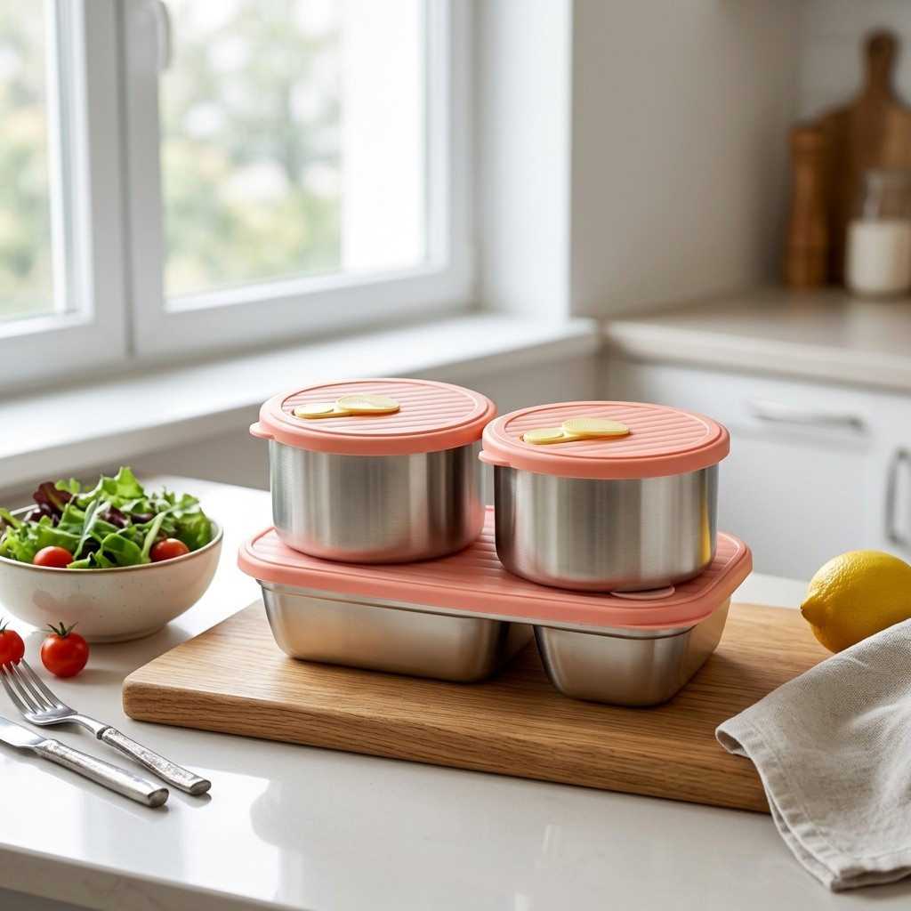 Conjunto de Marmitas de Aço In - Meal Prep Lunch Boxes avaliação e preço