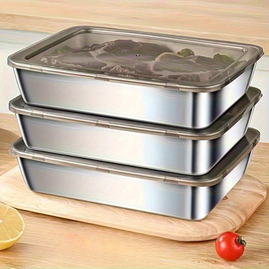 Conjunto de 6 Peças (3 Caixas  - Meal Prep Lunch avaliação e preço