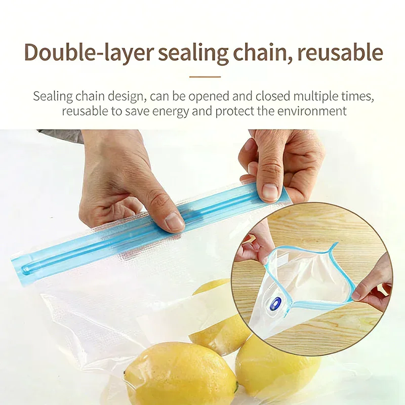 Sacos Reutilizáveis para Vácuo - Meal Prep Ziplock avaliação e preço