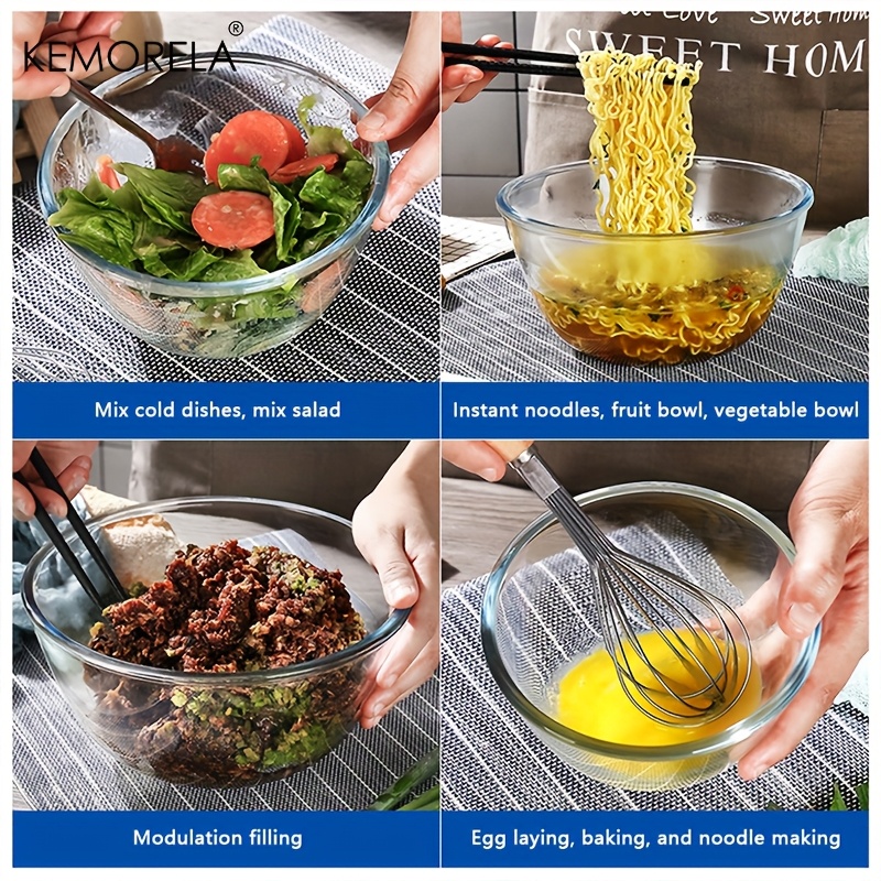 Tigela de mistura profunda, ti - Meal Prep Glass Containers Oven Safe avaliação e preço