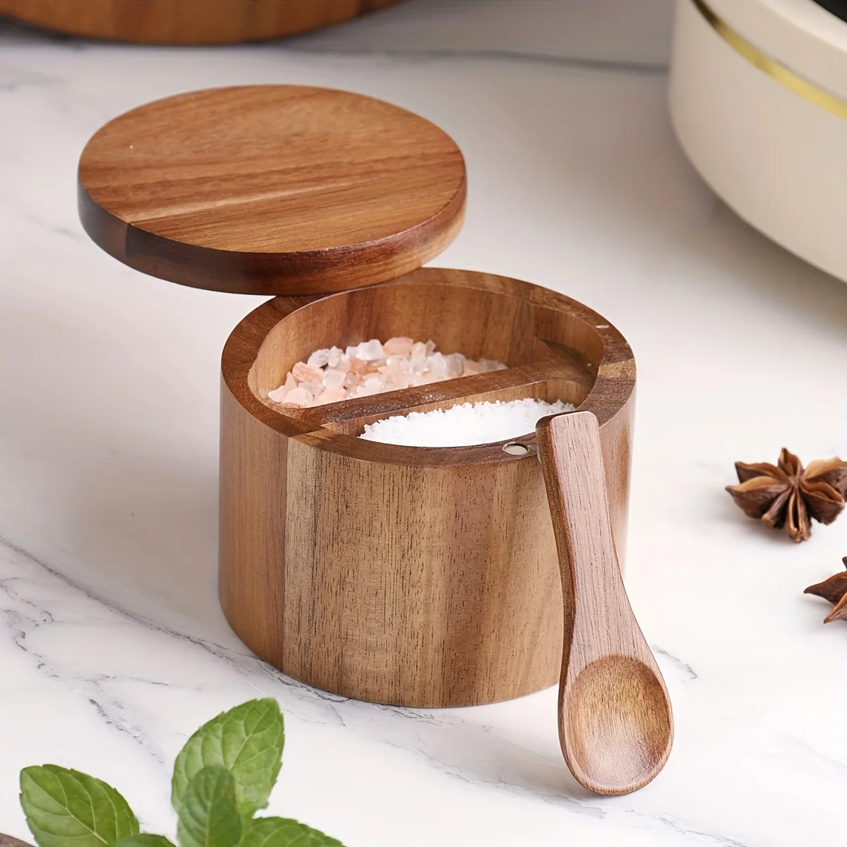 Pote de Sal em Madeira de Acác - Herb Keeper Bottle avaliação e preço