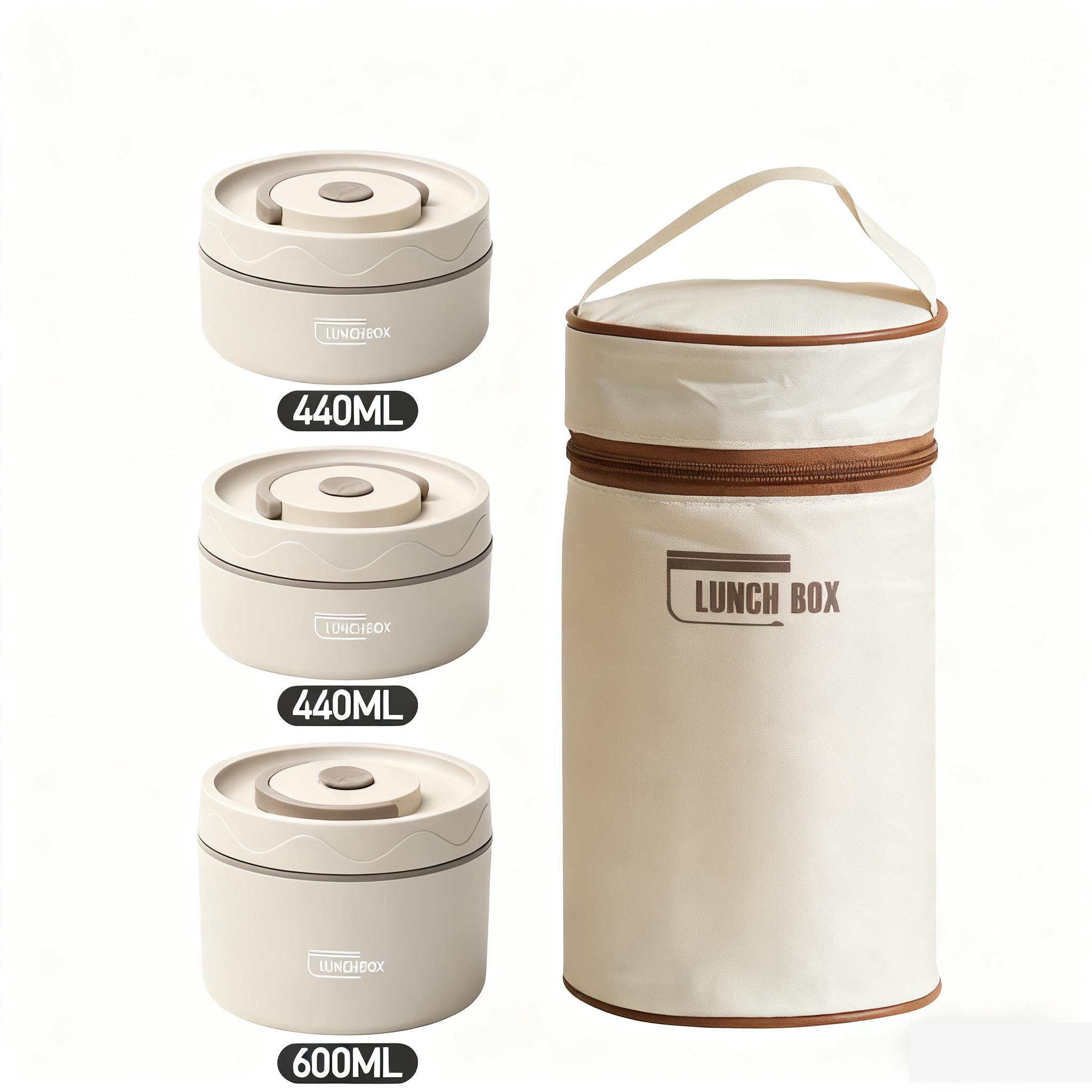 Conjunto de 3 Peças de Marmita - Meal Prep Lunch avaliação e preço