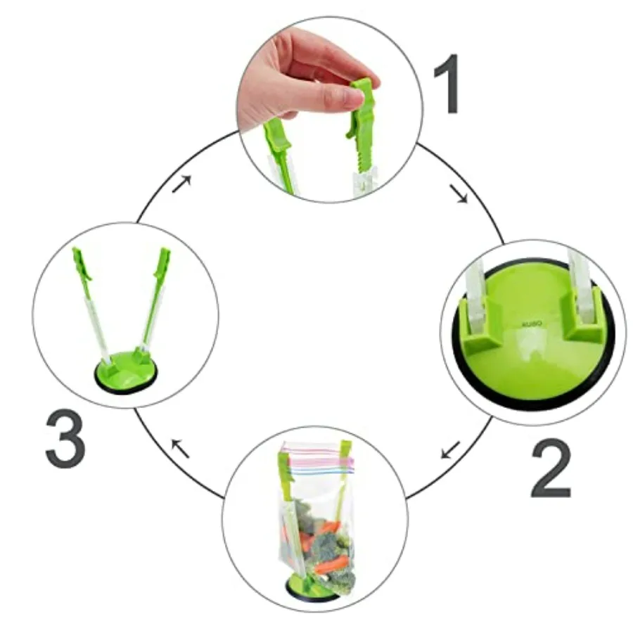 Suporte para Sacos de Alimento - Meal Prep Ziplock avaliação e preço