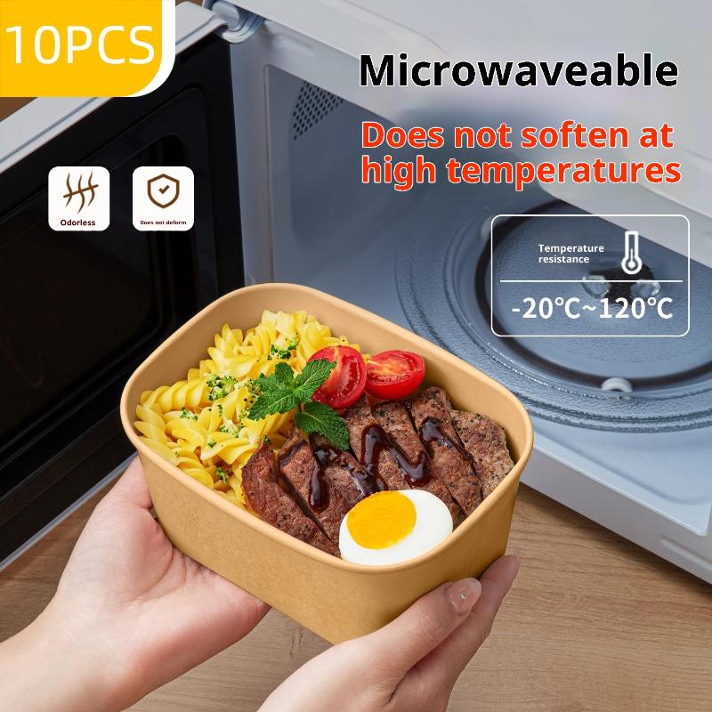 10 Caixas de Almoço Descartáve - Meal Prep Lunch avaliação e preço
