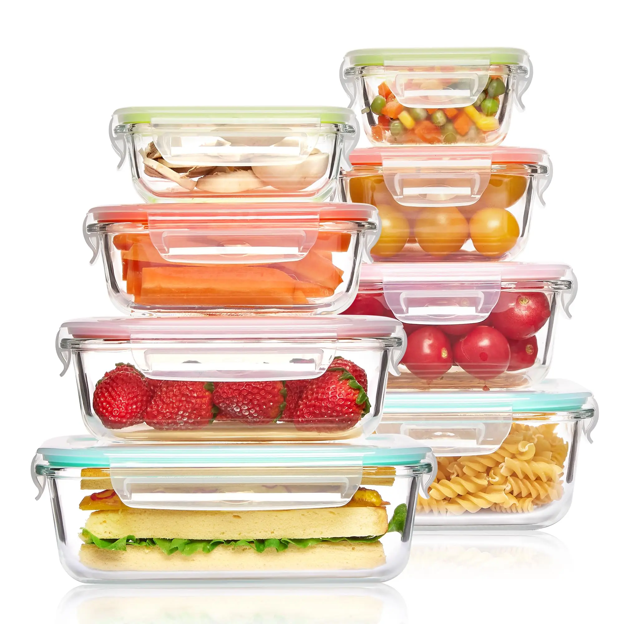 Lancheira de vidro, recipiente - Meal Prep Lunch Boxes avaliação e preço