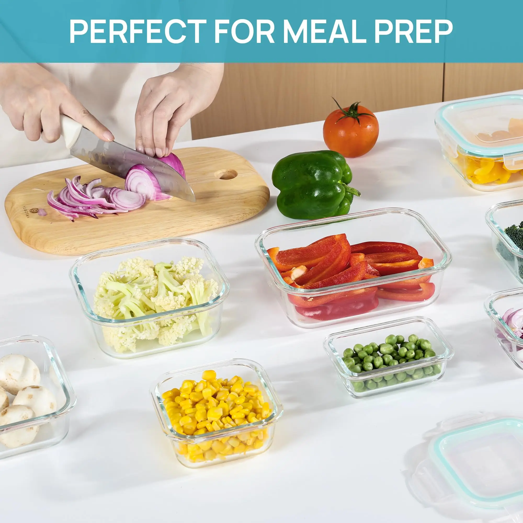 Lancheira de vidro, recipiente - Meal Prep Lunch Boxes avaliação e preço