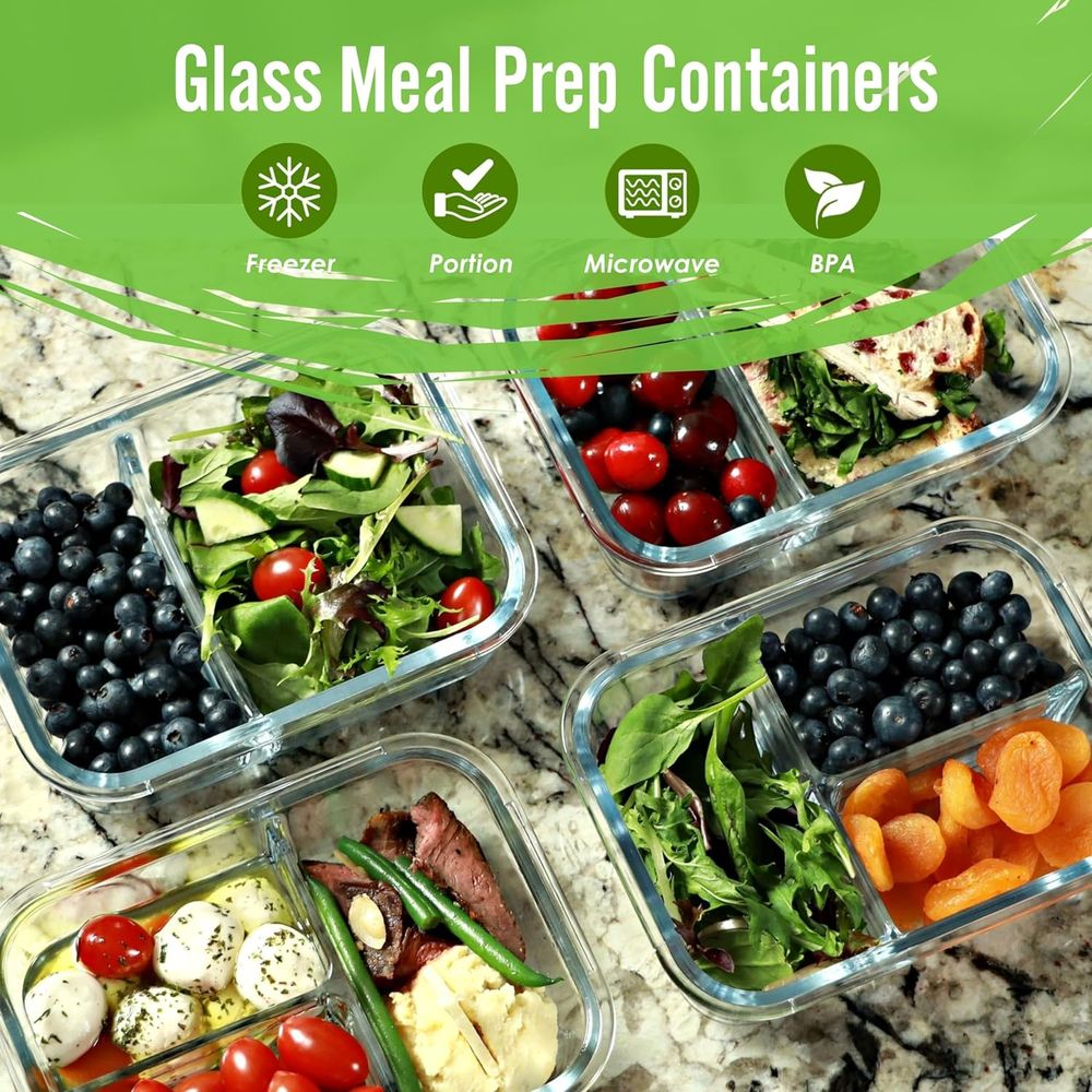 Recipientes para Preparação de - Meal Prep Glass Containers Oven Safe avaliação e preço
