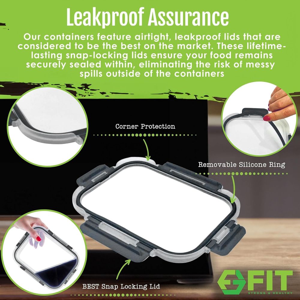 Recipientes para Preparação de - Meal Prep Glass Containers Oven Safe avaliação e preço